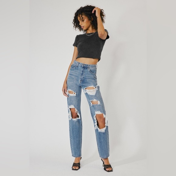 KanCan Denim - Kancan Kyla Ultra High Rise Vintage 90's Baggy Jeans NWT